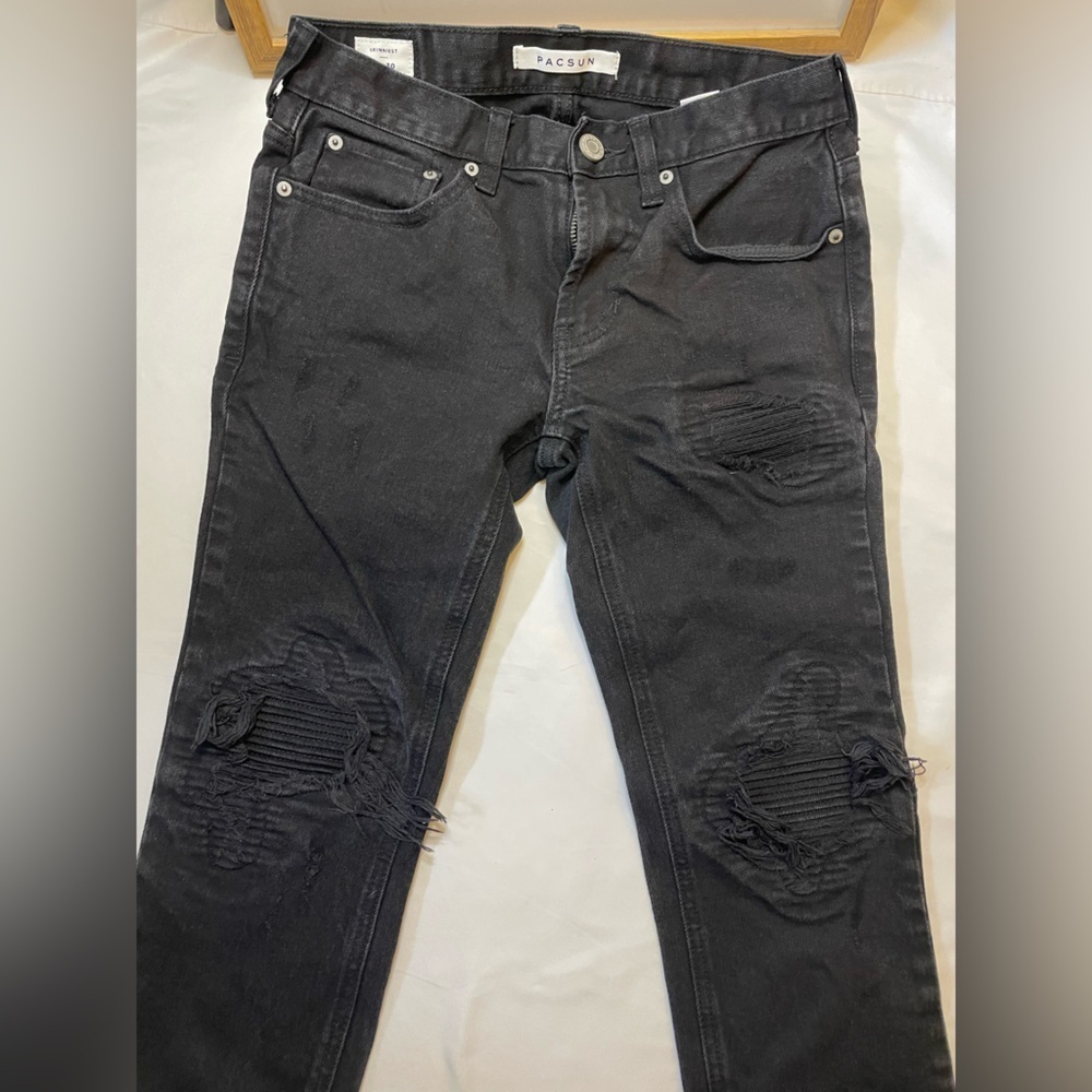 Pacsun size 28 black skinny jean’s - Picture 2 of 8